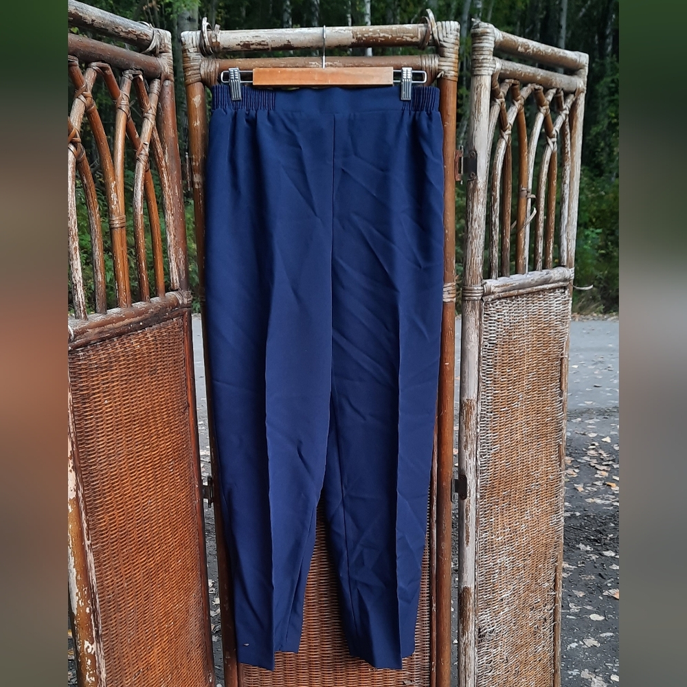 Vintage 80s Monterey Canyon Blue Dress Pants